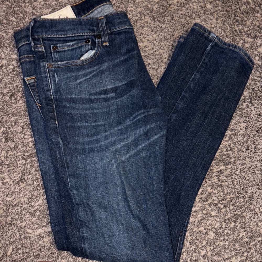 Hollister Blue Slim Straight Jeans
